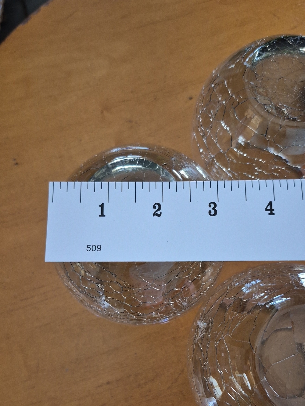 Pier 1 Set of 4 Smoked Crackle Glass Stemless 16oz Wine Glasses - Picture 5 of 6